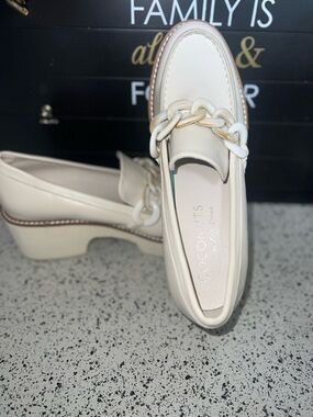 Coconuts by Matisse Ivory Chain-Trim Platform Loafer